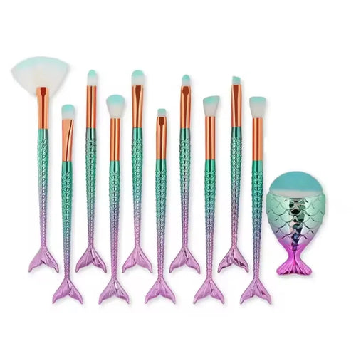  Mermaid Makeup Brush Set for Girls cashymart