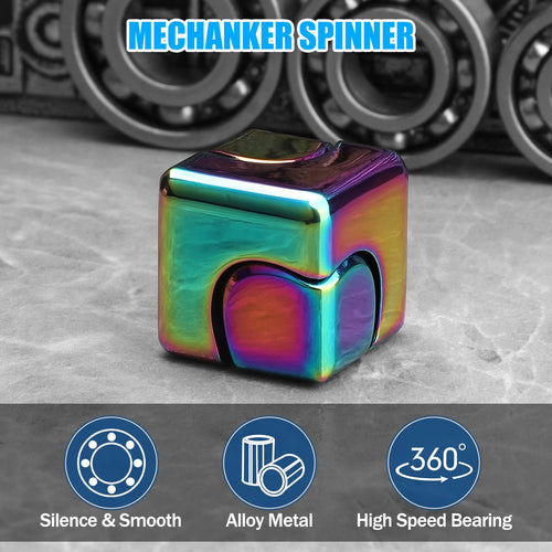  Metal Cube Spinner Fidget Toy for Stress Relief cashymart