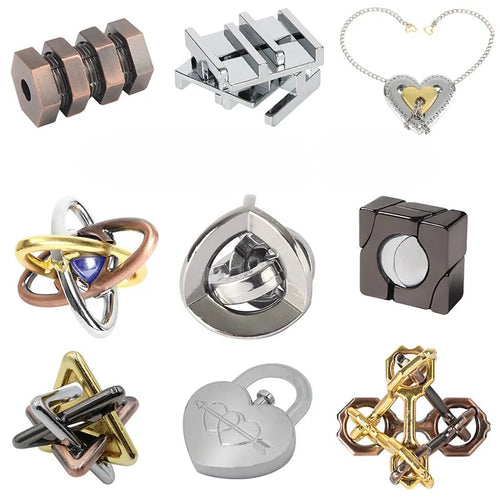  Metal Puzzle IQ Challenge Game cashymart