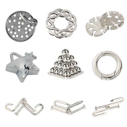  Metal Puzzle IQ Challenge Game cashymart