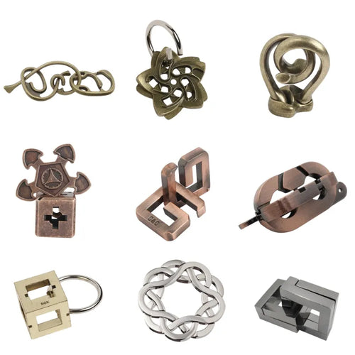  Metal Puzzle IQ Challenge Game cashymart