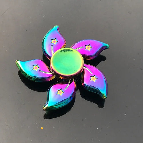  Metal Rainbow Fidget Spinner Toy for Stress Relief cashymart