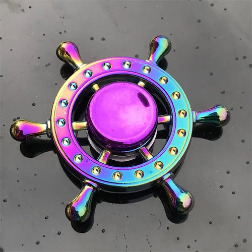  Metal Rainbow Fidget Spinner Toy for Stress Relief cashymart