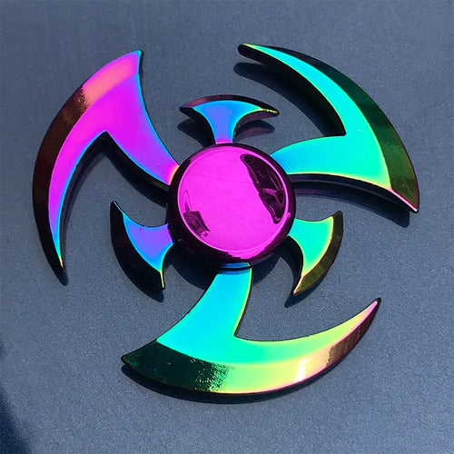  Metal Rainbow Fidget Spinner Toy for Stress Relief cashymart