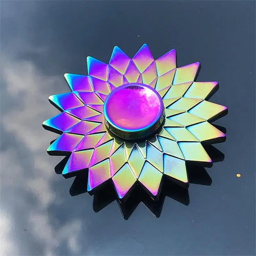  Metal Rainbow Fidget Spinner Toy for Stress Relief cashymart