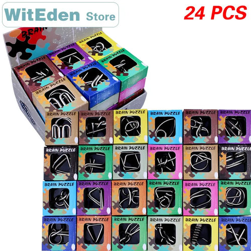  Metal Wire Puzzles cashymart