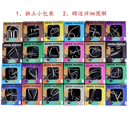  Metal Wire Puzzles cashymart