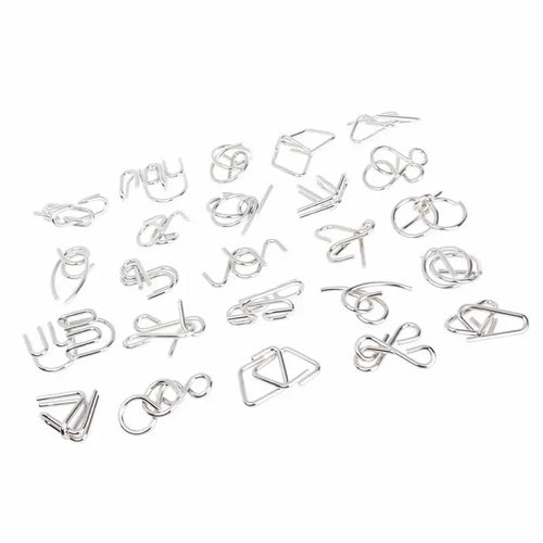  Metal Wire Puzzles cashymart