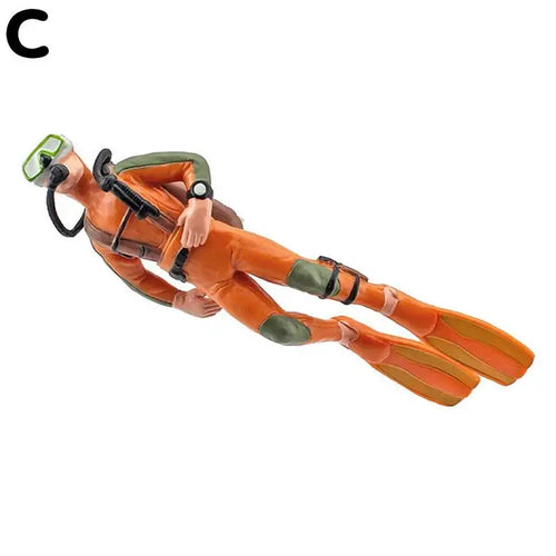  Miniature Diver Doll Scene Decoration cashymart