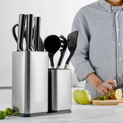  Modern Stainless Steel Knife Holder Set cashymart
