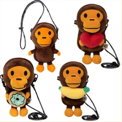  Monkey Phone Bag Plush Doll Gift cashymart