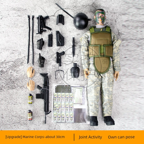  Movable Joint Military Soldier Doll cashymart