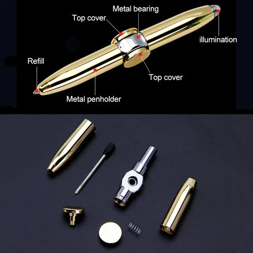  Multifunctional Luminous Gyro Pen Toy Fidget Spinner cashymart