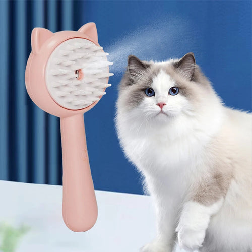  Multifunctional Steam Cat Grooming Brush cashymart