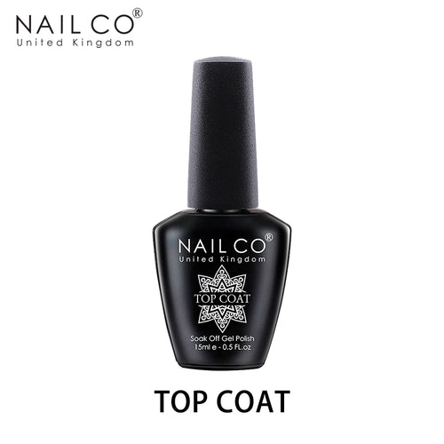  NAILCO 15ml UV Gel Top Coat and Base Coat Set cashymart