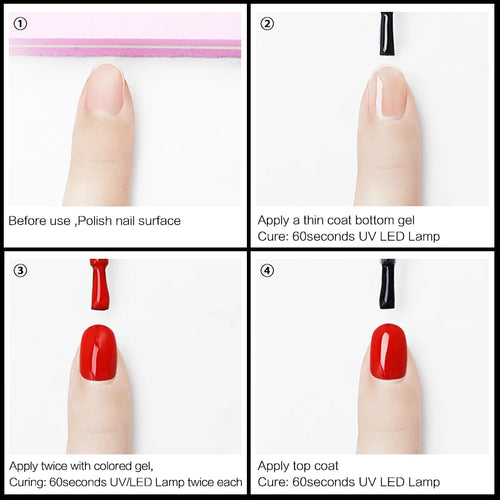  NAILCO 15ml UV Gel Top Coat and Base Coat Set cashymart