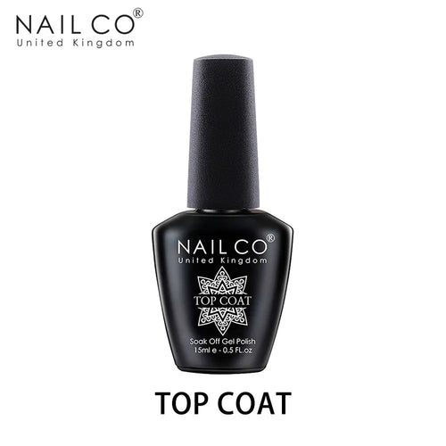  NAILCO 15ml UV Gel Top Coat and Base Coat Set cashymart