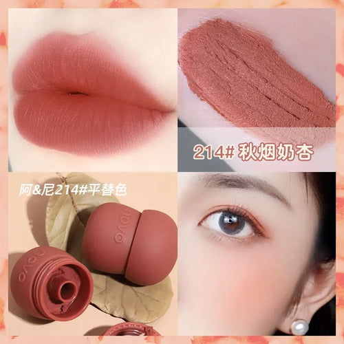  NOVO Velvet Matte Lipsticks Waterproof Non-Stick Cup Makeup cashymart