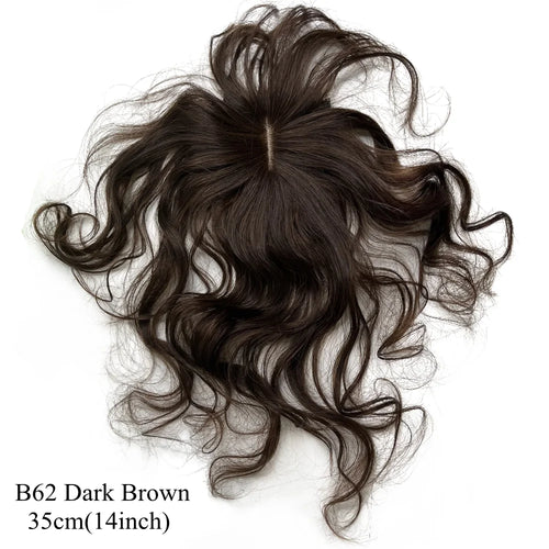  Natural Body Wavy Clip In Human Hair Topper cashymart