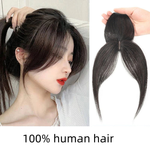  Natural Human Hair Clip In Bangs Extensions cashymart