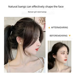  Natural Human Hair Clip In Bangs Extensions cashymart