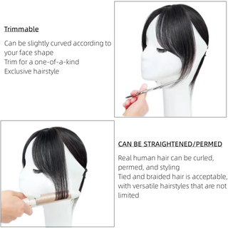  Natural Human Hair Clip In Bangs Extensions cashymart