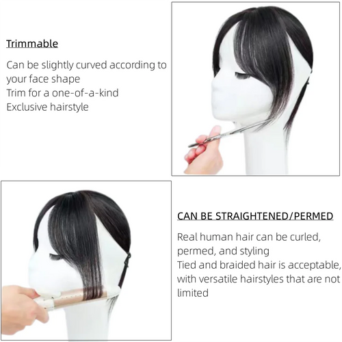  Natural Human Hair Clip In Bangs Extensions cashymart