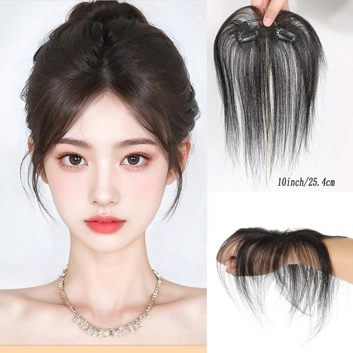  Natural Human Hair Clip In Bangs Extensions cashymart