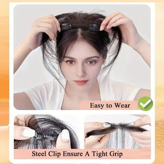  Natural Human Hair Clip In Bangs Extensions cashymart