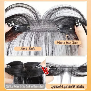 Natural Human Hair Clip In Bangs Extensions cashymart