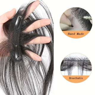  Natural Human Hair Clip In Bangs Extensions cashymart