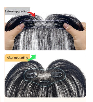  Natural Human Hair Clip In Bangs Topper cashymart