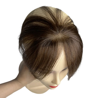  Natural Human Hair Clip In Bangs Topper cashymart