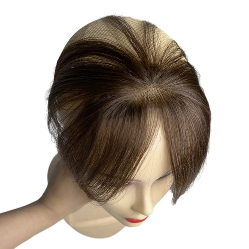  Natural Human Hair Clip In Bangs Topper cashymart