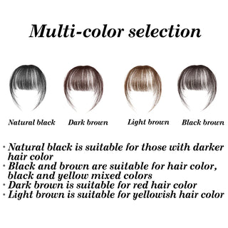  Natural Synthetic Hair Bangs Clip-In Extensions cashymart