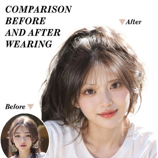  Natural Synthetic Hair Bangs Clip-In Extensions cashymart