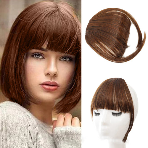  Natural Synthetic Hair Bangs Clip-In Extensions cashymart