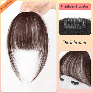  Natural Synthetic Hair Bangs Clip-In Extensions cashymart