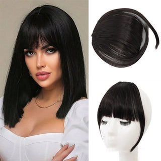  Natural Synthetic Hair Bangs Clip-In Extensions cashymart