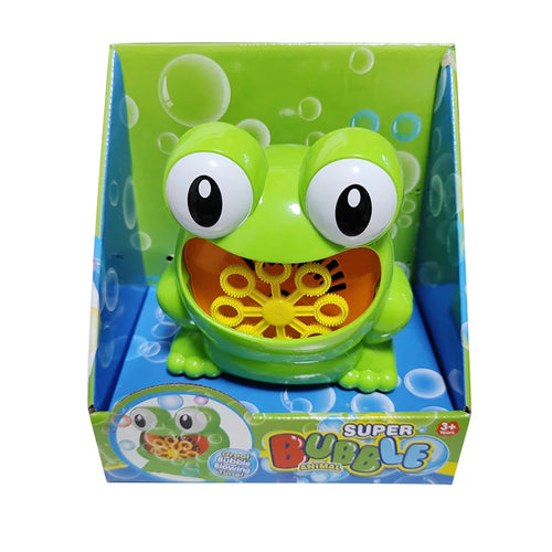  New Bubble Gun Cute Frog Automatic Bubble Blower Toy cashymart