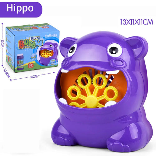  New Bubble Gun Cute Frog Automatic Bubble Blower Toy cashymart