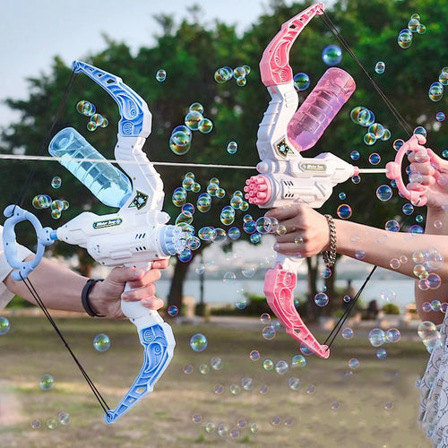  New Bubble Gun Electric Bow and Arrow 2 in 1 Kids Toy cashymart