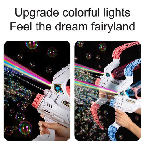  New Bubble Gun Electric Bow and Arrow 2 in 1 Kids Toy cashymart