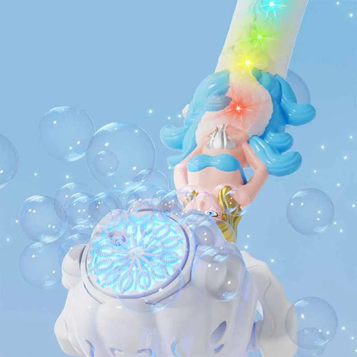  New Children With Lights Cute Mermaid Princess Bubble Wand cashymart