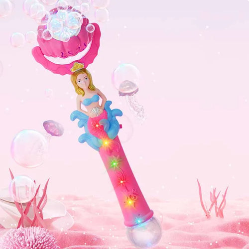  New Children With Lights Cute Mermaid Princess Bubble Wand cashymart