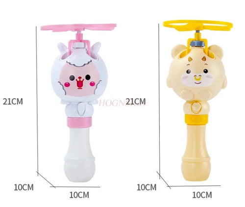  New Cute Baby Bubble Blowing Bamboo-copter Machine Toys cashymart