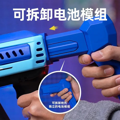  New Fully Automatic 57 Hole Colorful Light Bubble Gun cashymart