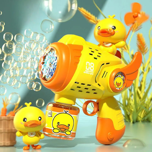  New Little Yellow Duck Bubble Gun Toy cashymart