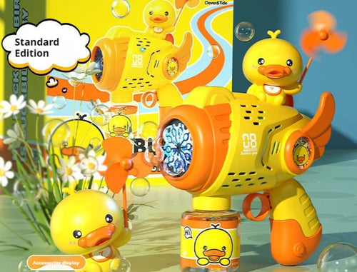  New Little Yellow Duck Bubble Gun Toy cashymart