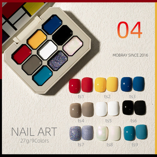  New Solid Nail Polish Set Jiugongge cashymart